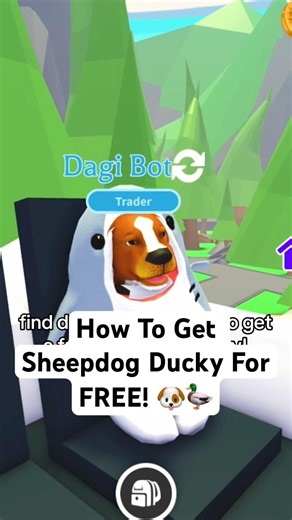 How To Get Sheepdog Ducky For FREE! 🐶🦆 #roblox #adoptme