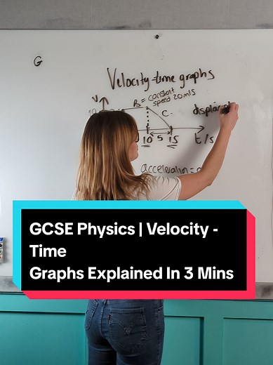 GCSE Physics | Velocity - Time Graphs Explained In 3 Mins #gcse2025 #gcsephysics #gcsephysics2025 #gcsephysics2024 #brookdoesphysics #myedspace #gcseexams #gcses2023 #aqaphysics #exams #gcsephysicsrevision #gcsephysicsexplained #gcses2024 #brookdoesphysics #myedspace #stem #stemtok #erc