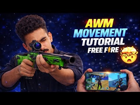 AWM Movement Tutorial 🔥 Pro Tricks | Free Fire Headshot Tips 😱 100% Aim Improve!