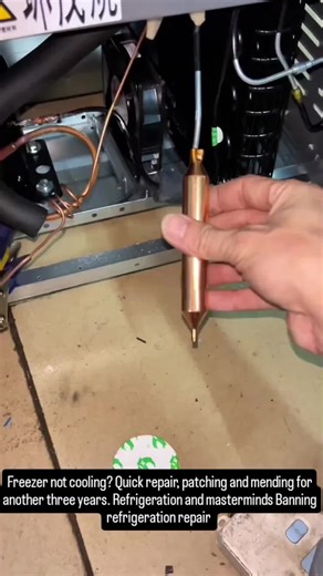 #Freezer not #cooling ? Quick repair, #patching and mending for another three years. #RefrigerationRepairMasterMo #NanningRefrigerationRepair