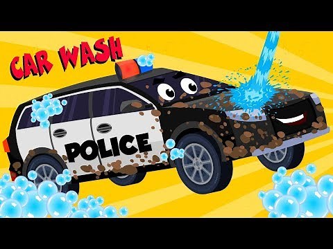 Police Car Videos For Toddlers | Vehicle Car Wash | Car Cartoons For Babies by Kids Channel