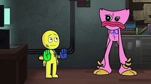 Kissy Missy saves player? (Cartoon animation)