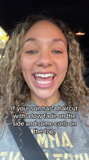 Something about the low fade curly top combo. Keep your son away from my daughter…
