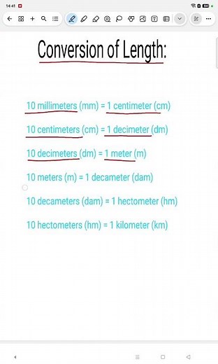 Conversion of length #conversion #lengths #mathsshorts #maths
