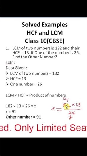 The Easy Way to Solve HCF and LCM Problems in Minutes
