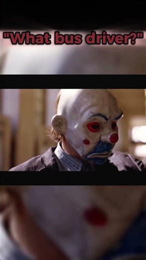 "What bus driver?" - The Dark Knight 🦇🚌