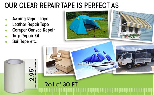 Watch Awning Repair Tape, Camper Canvas Repair, Tarp Repair Kit on Amazon Live