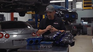Watch as Ivan shows you how to install the Injector Dynamics injectors into your R35 GTR Alpha Carbon Fiber Intake Manifold with the third rail. | AMS Performance