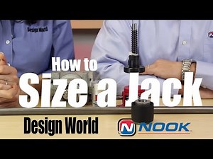 How to size a jack for industrial applications