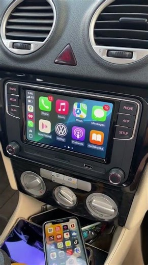RCD360 PRO3S Wireless CarPlay Android Auto — Before vs After | VW Passat 2014 B7