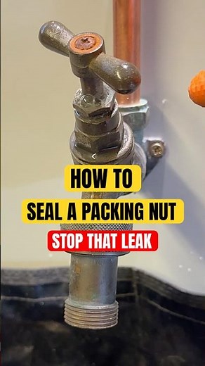 How to seal a packing nut and stop that leak on your outside or stop tap