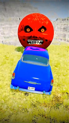 Moon vs Giant Lava Pit 😱 BeamNG drive #64#beamng​ #beamngdrive​ #automobile​ #viral​#short​ #shorts​