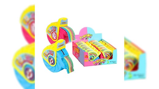 OEM Wholesale Fruity Sour Belt Candy Roll Sweet Super Sour Gummy Strip Bulk Packs Custom Whistle Toy Halal Chewy Gel Chews