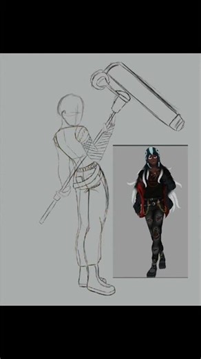 Turning an OC into an octoling. #speedpaint #doodle #splatoon #originalcharacter #octoling