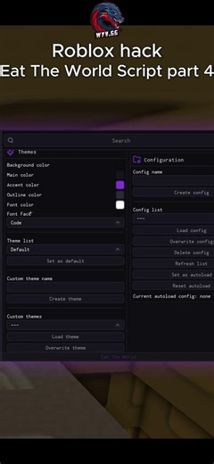 Roblox Eat The World Script part 4 #roblox #robloxscript #robloxscripts #scripting #script #scripts