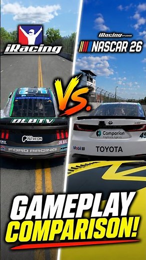 NASCAR 26 vs. iRacing: Gameplay Comparison! #NASCAR26 #iRacing #NASCAR