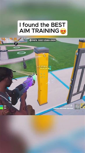 I found the BEST AIM PRACTICE in Season 3 😈 #fortnite #gaming