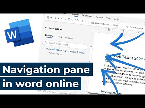 Microsoft Word - Using the navigation pane in Word Online