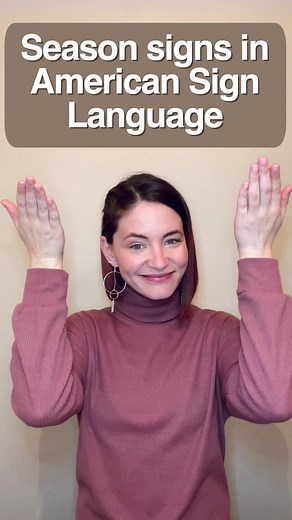 Season signs in ASL #learntosign #asl #signlanguage #learnasl #fall #americansignlanguage #autumn