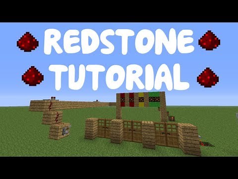 Minecraft 1.12: Redstone Tutorial - Simple Horse Gate
