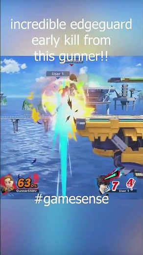 INSANE edgeugard from mii gunner to get an early kill