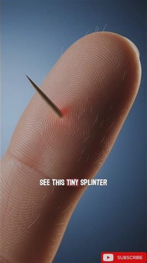 “What Happens If a Splinter Gets Stuck in Your Skin?”#viral #shorts #educational #science