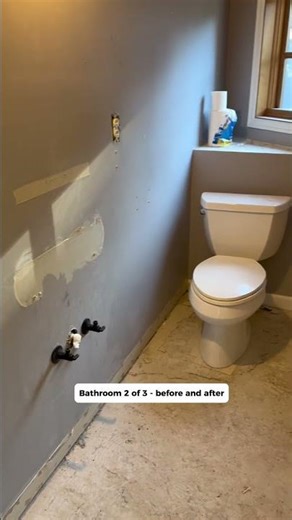 Hall bathroom rough-in updates #plumber #construction #plumberlife