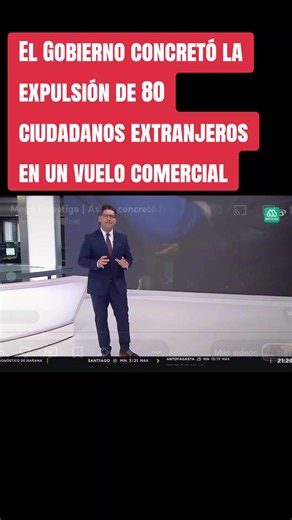 Un nuevo operativo de expulsión de ciudadanos extranjeros se concretó este domingo, con la salida del país de 80 personas en un vuelo comercial especialmente dispuesto para este tipo de procedimientos, como parte del Plan de Control Migratorio impulsado por el Gobierno. La medida fue informada por autoridades del Ejecutivo, quienes realizaron un balance del programa junto al Servicio Nacional de Migraciones y la Policía de Investigaciones, destacando el uso de un avión comercial con escolta poli