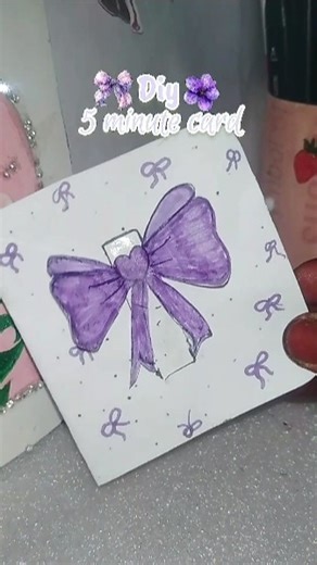 “Handmade card in 5 minutes 💌 So easy!”🏷️ #cardmaking #diycard #easycraft #art #shorts