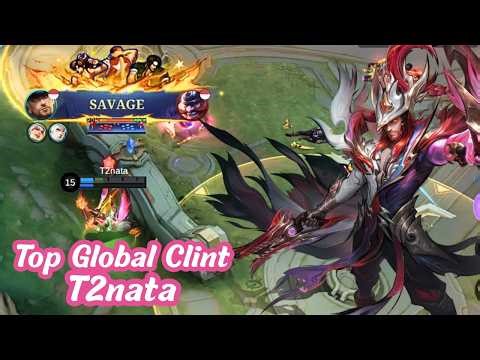 [SAVAGE] Top Global Clint - T2nata - Mobile Legends Emblem, Build and Gameplay