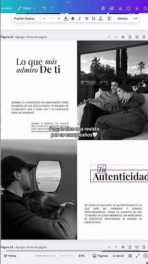 La mejor plantilla de revista de cumpleaños 🎂 | Regalo original y personalizado en minutos
