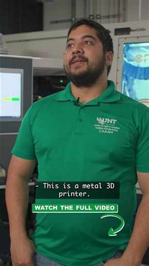 Nerd out with the technicians UNT's CAAAM #3dprinting #engineering #additivemanufacturing #UNT