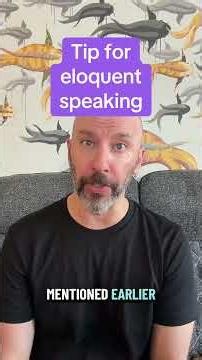 How to be eloquent in 5 words