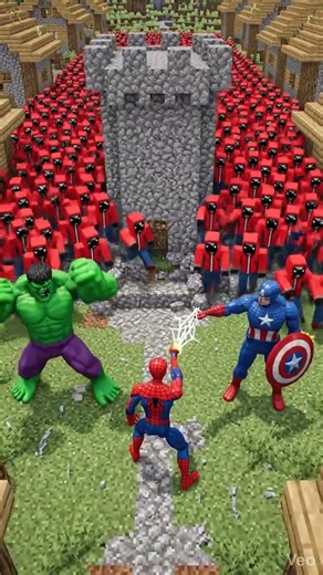 3000 Spiderman VS Minecraft building 🏫😱 #spiderman #animation #funny #shorts