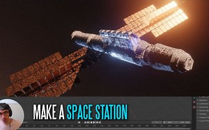 国外up 用30分钟在Blender里创建一个太空空间站