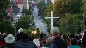 102nd Annual Sunrise Easter service held on Coleman Hill