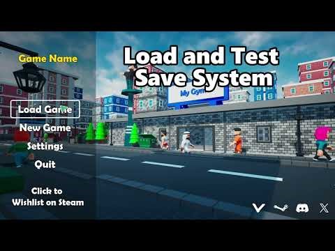 Main Menu + Settings + Save System (Ready To Use) Showcase #Fab