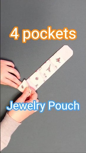 Mini Travel Jewelry Pouch Tutorial | Travel Accessory Case | Medicine Pouch #meoTube_Craft #shorts