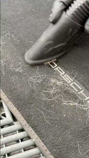 The easiest way to get pet hair out of your car #lifehack #pettips #carcare