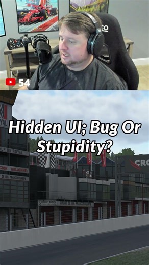 Hidden UI - Bug or Stupidity? #iracing #simracing #racing