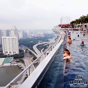 1.8M views · 58K reactions | Marina Bay Sands SkyPark Infinity Pool, Singapore | Civil Engineering World | Facebook