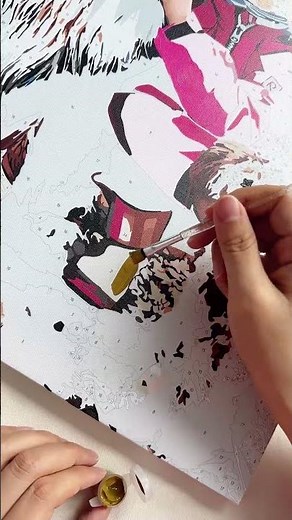 Custom Paint by Number Painting Process