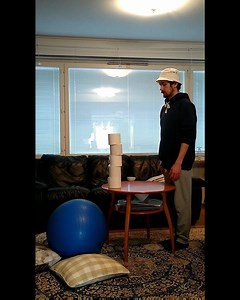 ☰ Codarts inspires ☰ Third year Circus Arts student Henri Kangas does some incredible toilet paper tricks at home in Finland! 👏👏👏 | Codarts