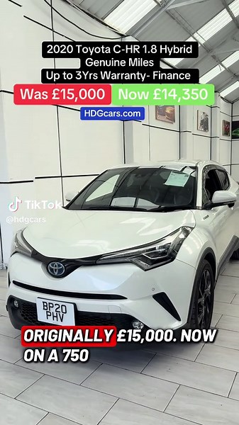 2020 Toyota C‑HR 1.8 Hybrid Genuine Miles – Now £14,350