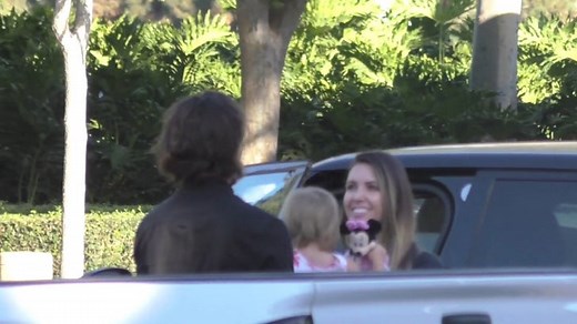 Audrina Patridge Appears Civil with Corey Bohan During Daughter Pick-Up