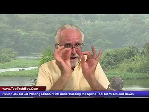 Fusion 360 for 3D Printing LESSON 29: Understanding the Spline Tool for Vases and Bowls