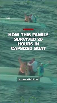Boaters survive 20 hours on capsized boat