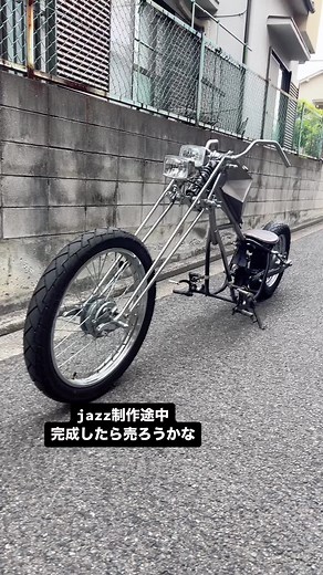 jazz50改造、 完成までもう少し後は 三段シート、125エンジンで完成 完成したら売るかも？、#jazz50 #バイク好きと繋がりたい #バイクカスタム