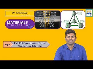 Unit Cell, Space Lattice, Crystal Structures and its Types by Dr. Ch Sandeep