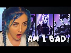 K/DA - THE BADDEST (G)I-DLE Bea Miller Wolftyla Lyric Video League of Legends Reaction